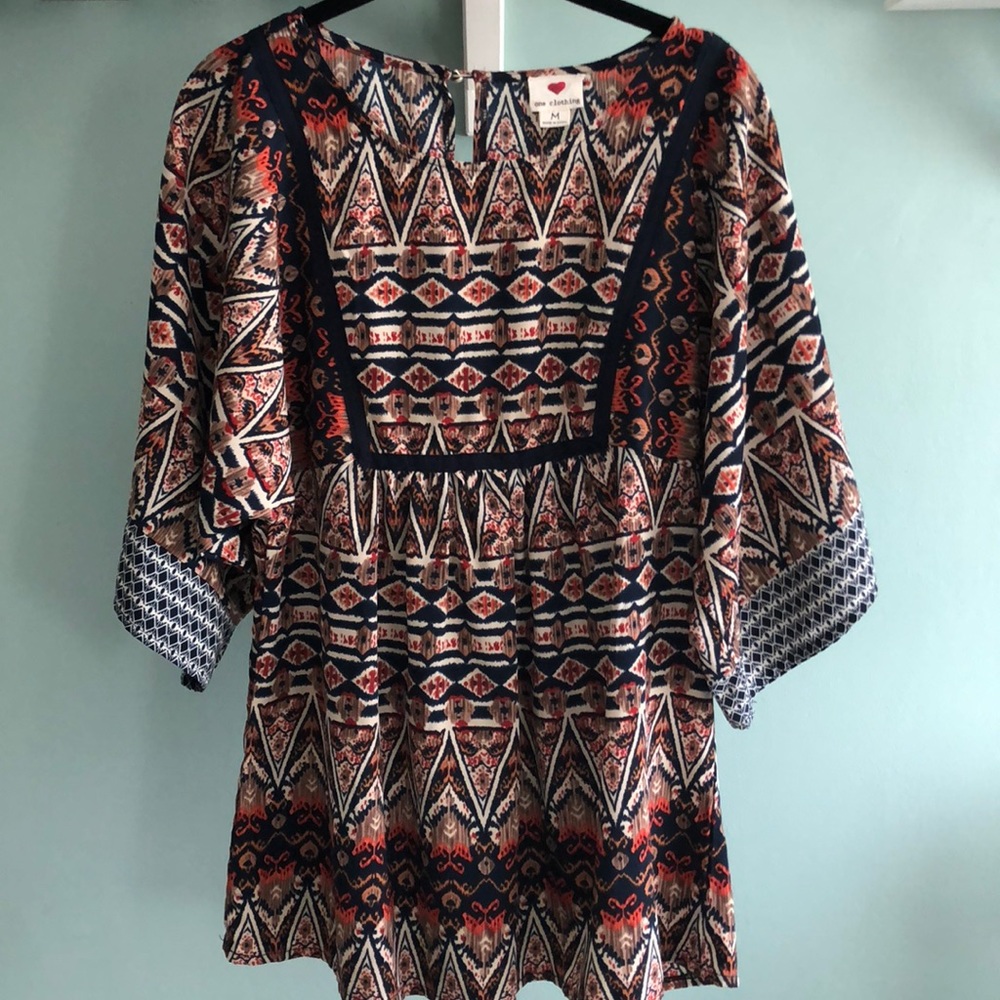 One Clothing boho hippy tunic, size medium